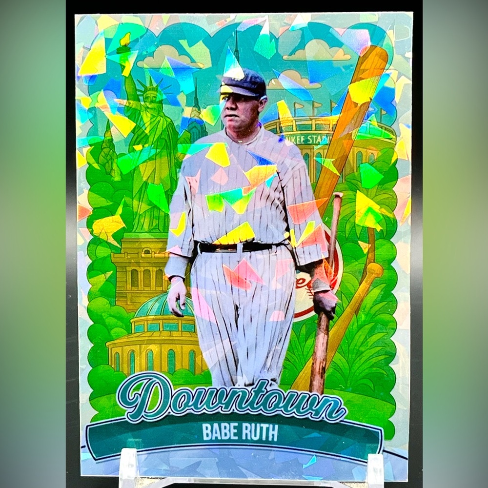 New York Yankees Custom Holo Downtown 5 Card Set, Ruth, Judge, Mantle, Jeter